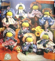 5599 15'' & 18'' STUFFED FROGS, CLOTHING PATTERN
